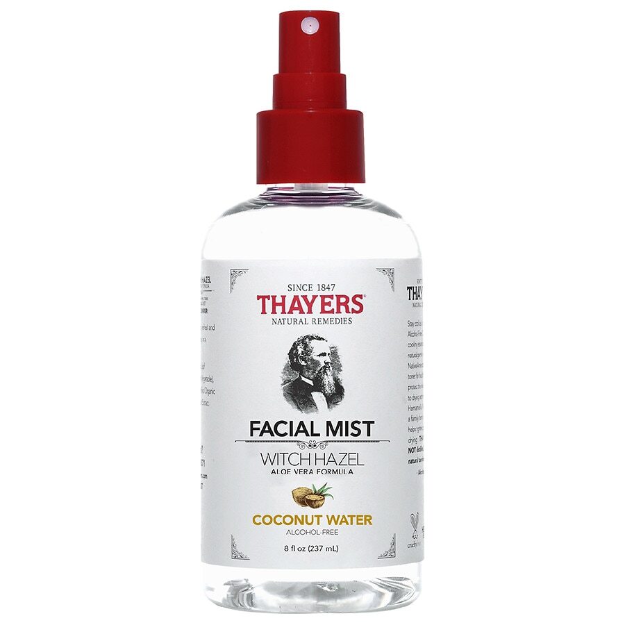 Thayers Alcohol-Free Coconut Water Witch Hazel Facial Mist Toner Coconut, Coconut
