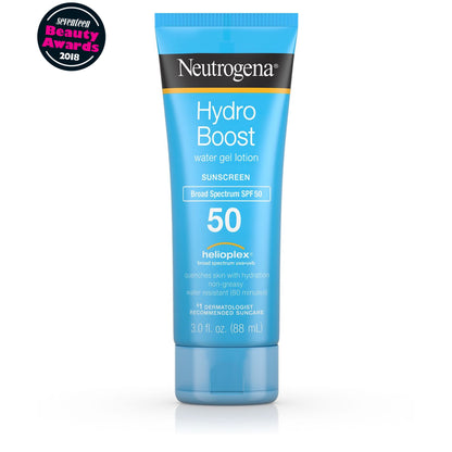 Neutrogena Hydro Boost Gel Moisturizing Sunscreen Lotion, SPF 50, 3 fl. oz