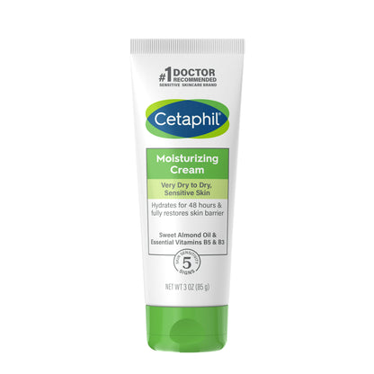 Cetaphil Moisturizing Cream for Dry, Sensitive Skin, Body, 3oz,16 oz & 20 oz