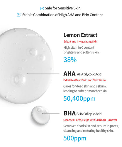 TOCOBO: AHA BHA LEMON TONER 150ML