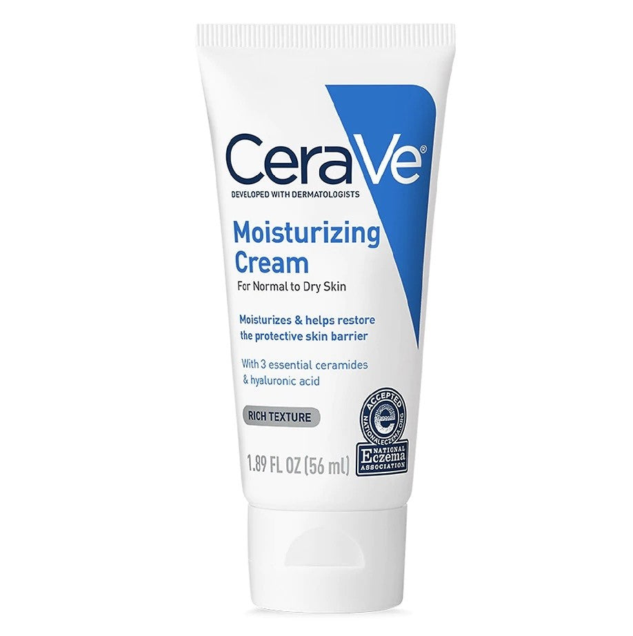 CeraVe Moisturizing Cream, For Normal to Dry Skin, 1.89 fl oz & 8 fl oz
